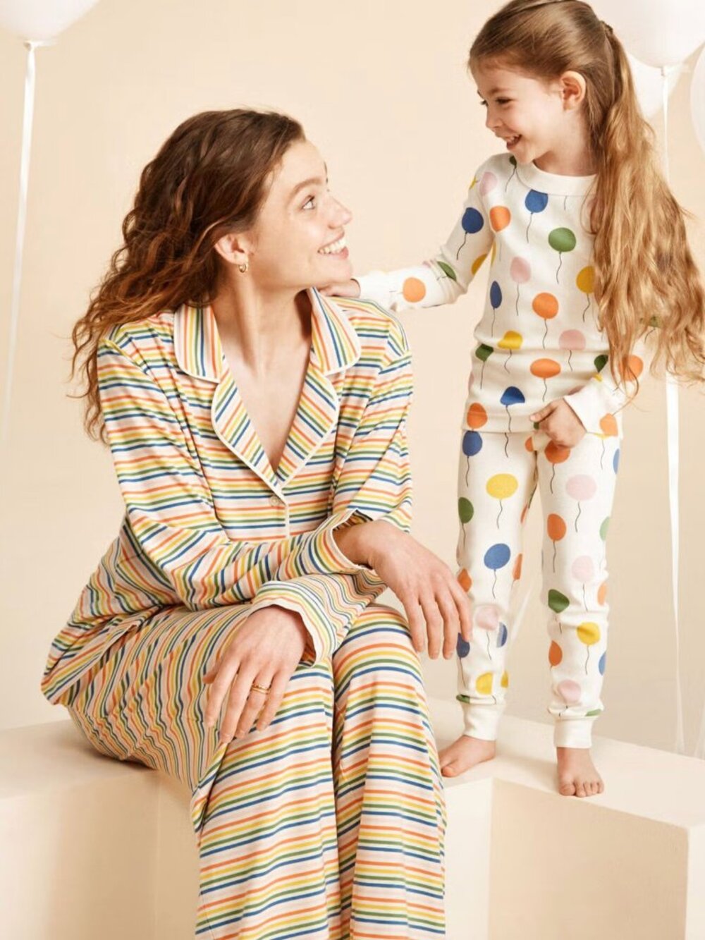 Hanna Andersson Rainbow Stripe Pajama Set Women's XXL Organic Cotton PJs
